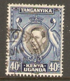 Kenya, Uganda and Tanganyika 1938 40c Black and blue. SG143.